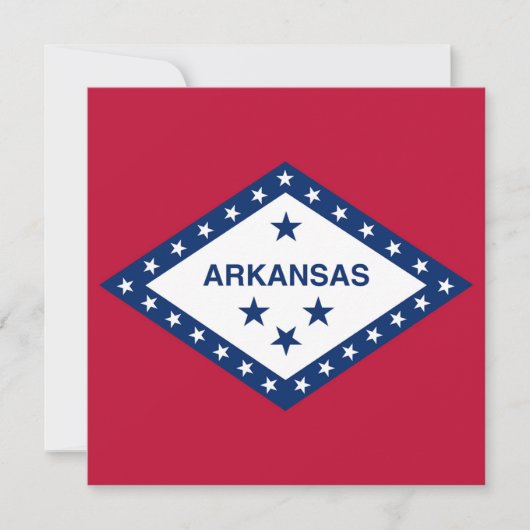 Staatsflagge Arkansas Einladung (Vorderseite)