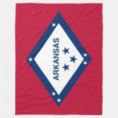 Staatsflagge Arkansas Fleecedecke (Vorderseite)