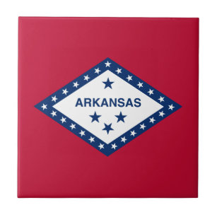 Staatsflagge Arkansas Fliese