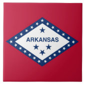Staatsflagge Arkansas Fliese (Vorderseite)