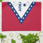 Staatsflagge Arkansas Geschirrtuch (Gefaltet)