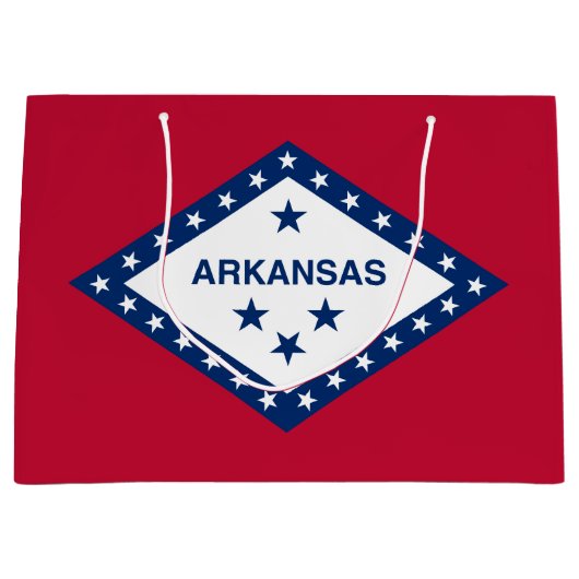 Staatsflagge Arkansas Große Geschenktüte (Vorderseite)