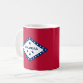 Staatsflagge Arkansas Kaffeetasse (Vorderseite Links)