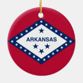 Staatsflagge Arkansas Keramikornament (Hinten)