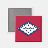 Staatsflagge Arkansas Magnet (Vorderseite/Rückseite)