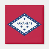 Staatsflagge Arkansas Magnet (Vorne)