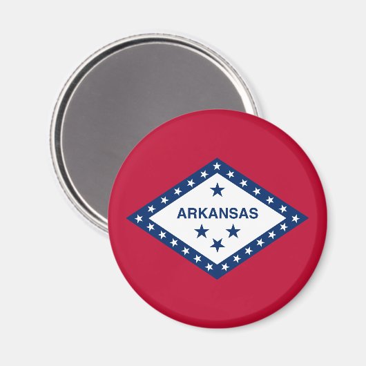 Staatsflagge Arkansas Magnet (Vorderseite/Rückseite)
