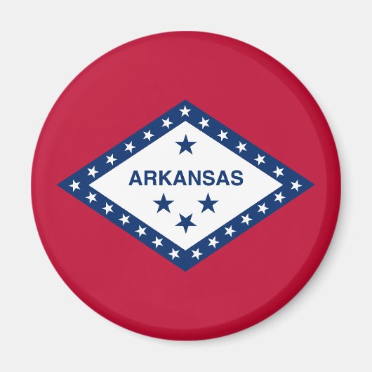 Staatsflagge Arkansas Magnet (Vorne)