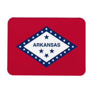 Staatsflagge Arkansas Magnet
