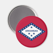 Staatsflagge Arkansas Magnet (Vorderseite/Rückseite)