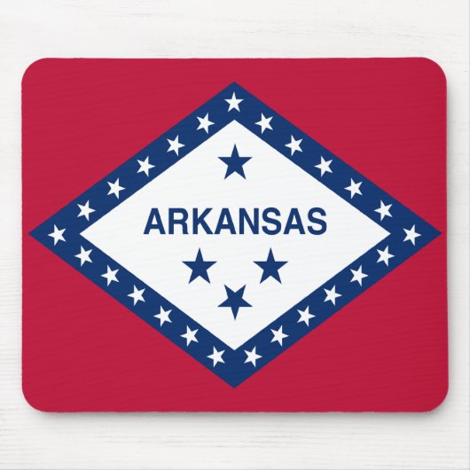 Staatsflagge Arkansas Mousepad (Vorne)