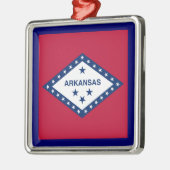 Staatsflagge Arkansas Ornament Aus Metall (Links)