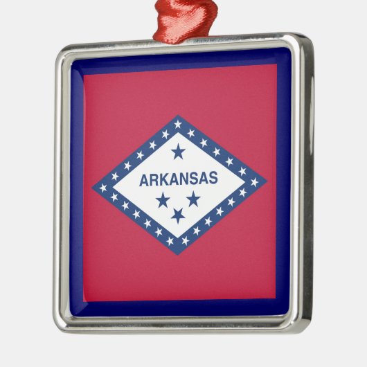 Staatsflagge Arkansas Ornament Aus Metall (Links)