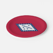 Staatsflagge Arkansas Pappteller (Schrägansicht)