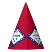 Staatsflagge Arkansas Partyhütchen (Rückseite)