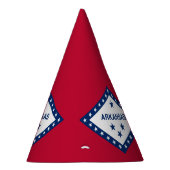 Staatsflagge Arkansas Partyhütchen (Rechts)