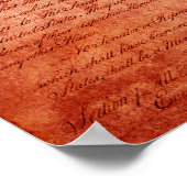 Staatsflagge Arkansas Poster (Ecke)