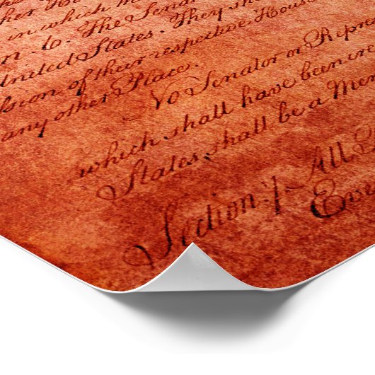 Staatsflagge Arkansas Poster (Ecke)