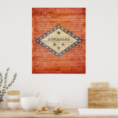 Staatsflagge Arkansas Poster (Küche)