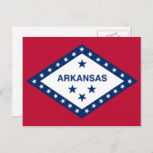 Staatsflagge Arkansas Postkarte (Vorne/Hinten)