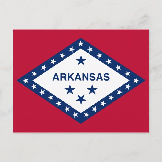 Staatsflagge Arkansas Postkarte (Vorderseite)