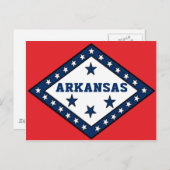 Staatsflagge Arkansas Postkarte (Vorne/Hinten)