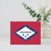 Staatsflagge Arkansas Postkarte (Stehend Vorderseite)