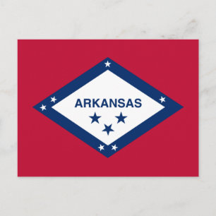 Staatsflagge Arkansas Postkarte