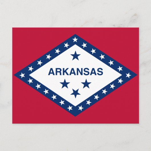Staatsflagge Arkansas Postkarte (Vorderseite)