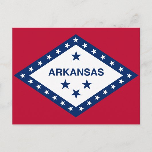 Staatsflagge Arkansas Postkarte (Vorderseite)