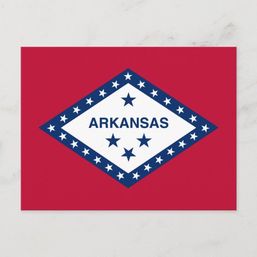 Staatsflagge Arkansas Postkarte (Vorderseite)