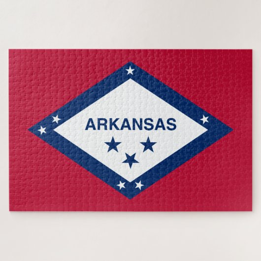 Staatsflagge Arkansas Puzzle (Horizontal)