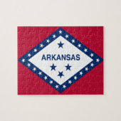 Staatsflagge Arkansas Puzzle (Horizontal)