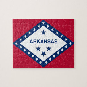 Staatsflagge Arkansas Puzzle