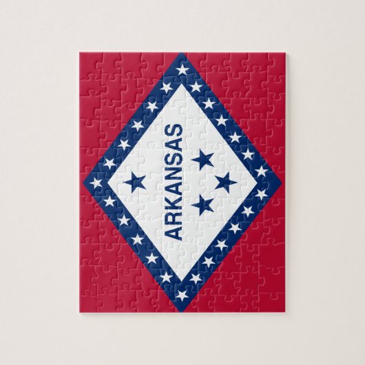 Staatsflagge Arkansas Puzzle (Vertikal)