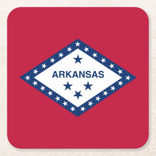 Staatsflagge Arkansas Rechteckiger Pappuntersetzer (Vorderseite)