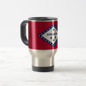 Staatsflagge Arkansas Reisebecher (Vorderseite Links)