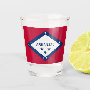 Staatsflagge Arkansas Schnapsglas