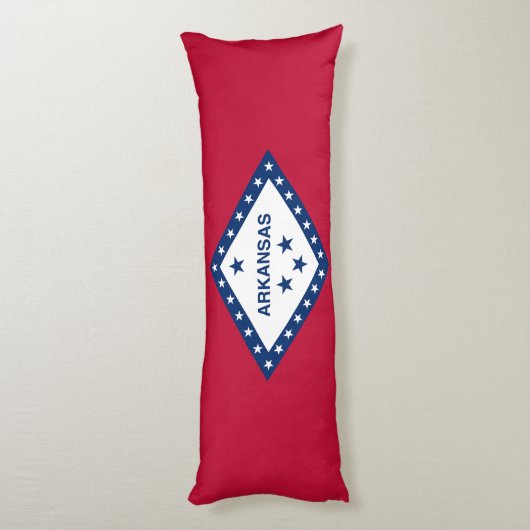 Staatsflagge Arkansas Seitenschläferkissen (Rückseite (Vertikal))
