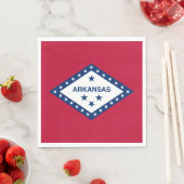 Staatsflagge Arkansas Serviette (Beispiel)