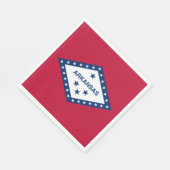 Staatsflagge Arkansas Serviette (Ecke)