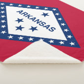 Staatsflagge Arkansas Sherpadecke (3/4)
