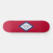 Staatsflagge Arkansas Skateboard (Horizontal)