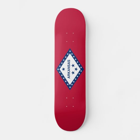 Staatsflagge Arkansas Skateboard (Vorderseite)