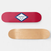 Staatsflagge Arkansas Skateboard (Horizontal)