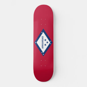 Staatsflagge Arkansas Skateboard