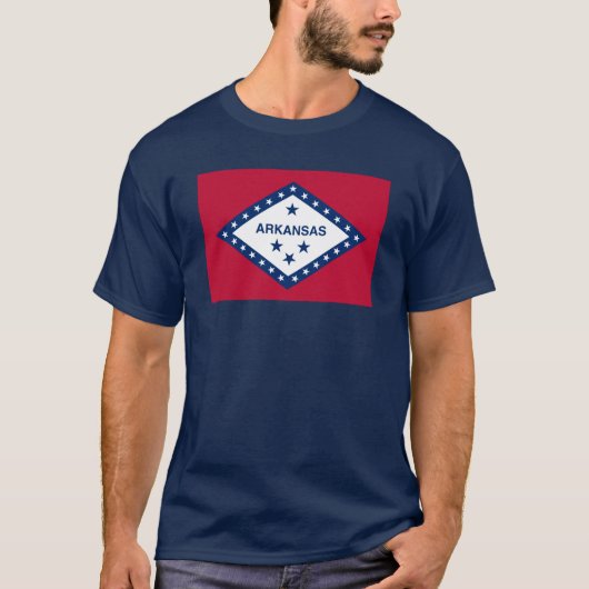 Staatsflagge Arkansas T-Shirt (Vorderseite)