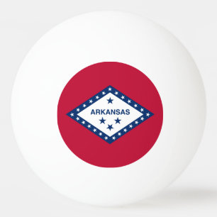 Staatsflagge Arkansas Tischtennisball