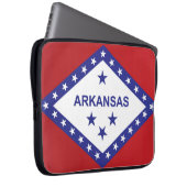 Staatsflagge Arkansas, USA Laptopschutzhülle (Vorne Rechts)