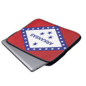 Staatsflagge Arkansas, USA Laptopschutzhülle (Vorne Knopf)